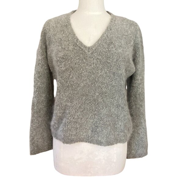 Vintage J Crew Italian Mohair Wool Sweater Sage Quiet Luxury Heritage Preppy-S - Picture 5 of 11